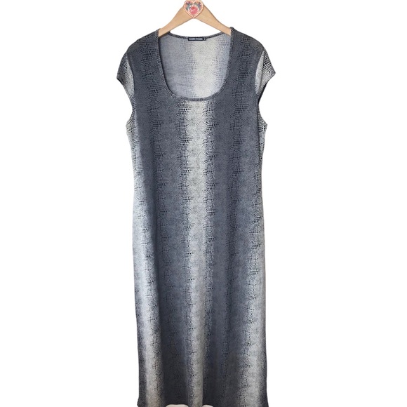 Rogers & Rogers reptile snake print Pullover Maxi 16 US 12 L - Picture 4 of 10